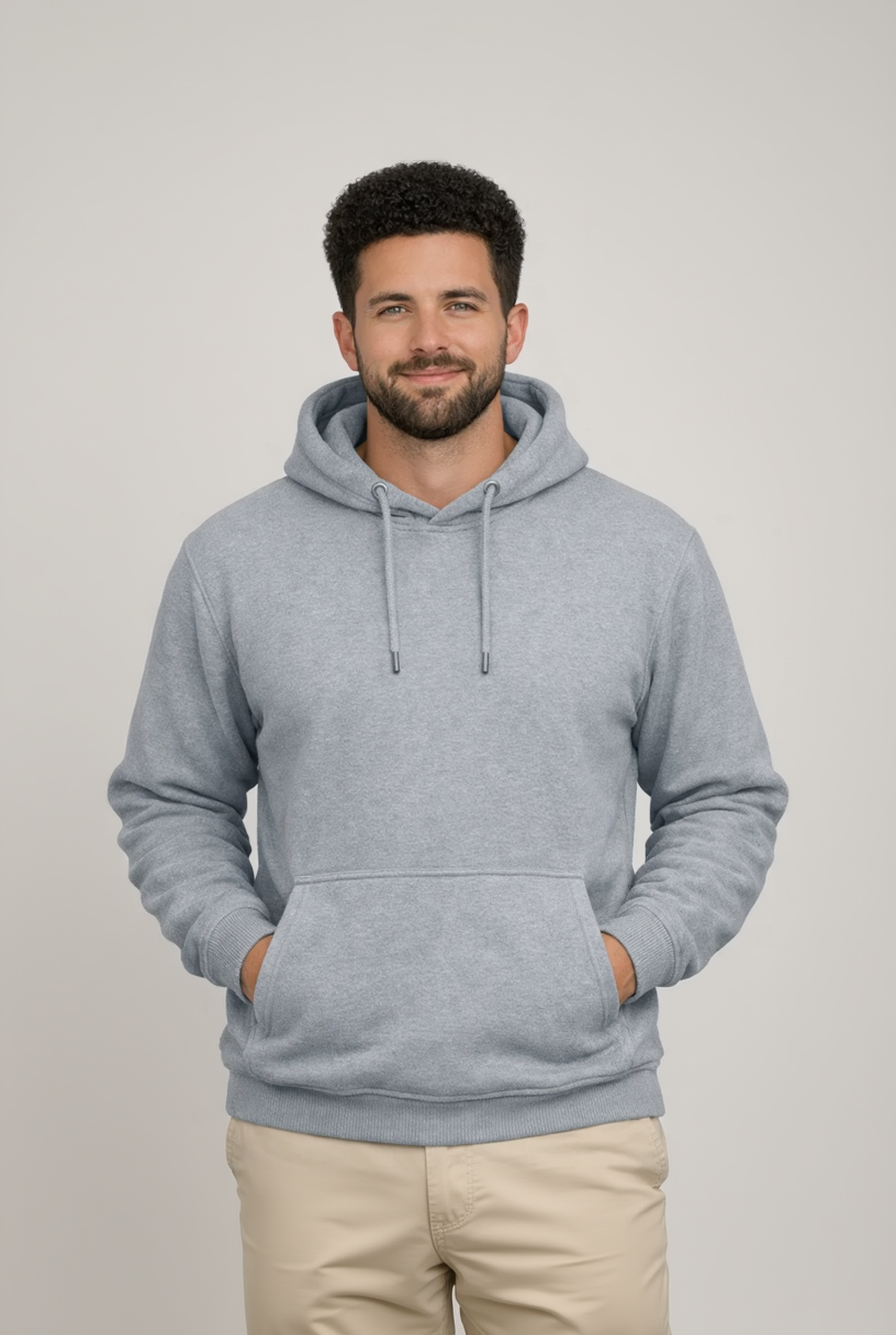 Adult's Basic Fleece Hoodie Unisex