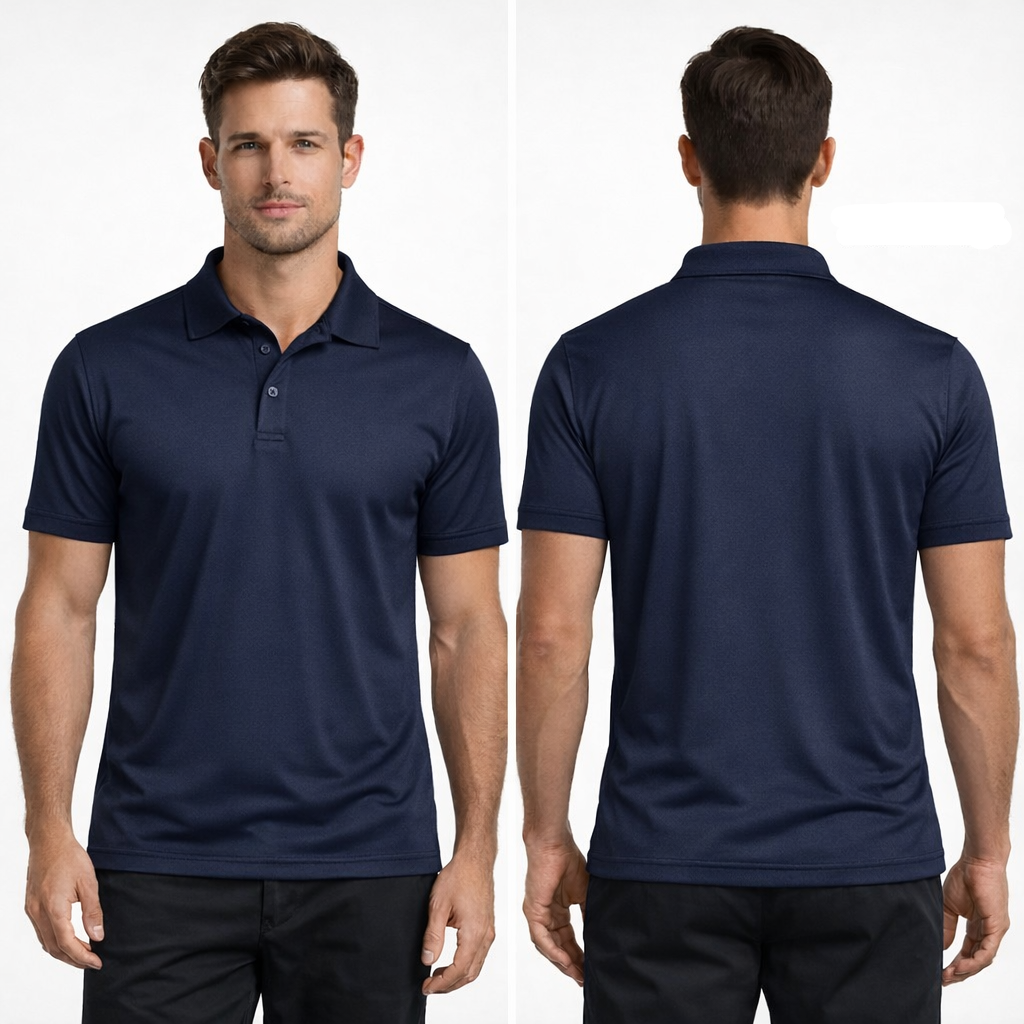 Adult's 100% Polyester Polo Dri fit T-Shirt