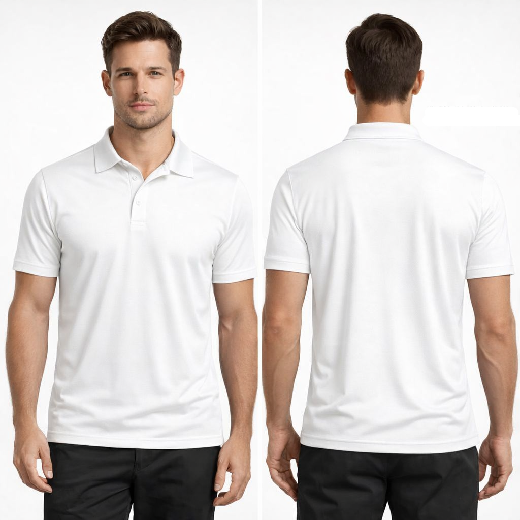 Adult's 100% Polyester Polo Dri fit T-Shirt