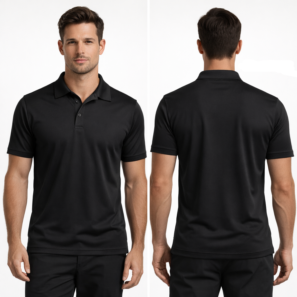 Adult's 100% Polyester Polo Dri fit T-Shirt
